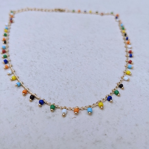 Boho style choker necklace - Picture 1 of 6